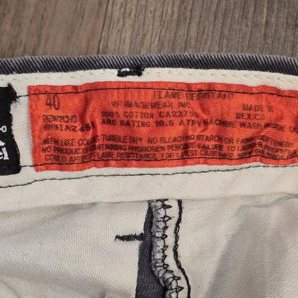 3 Bulwark Protective Apparel Gray‎ Cargo Work Pants Mens Flame Resistant Lot 40*